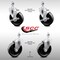 Service Caster 5 Inch SS Phenolic Wheel Swivel 12mm Threaded Stem Caster Brakes SCC, 2PK SCC-SSTS20S514-PHS-M1215-2-TLB-2 - alternate 1